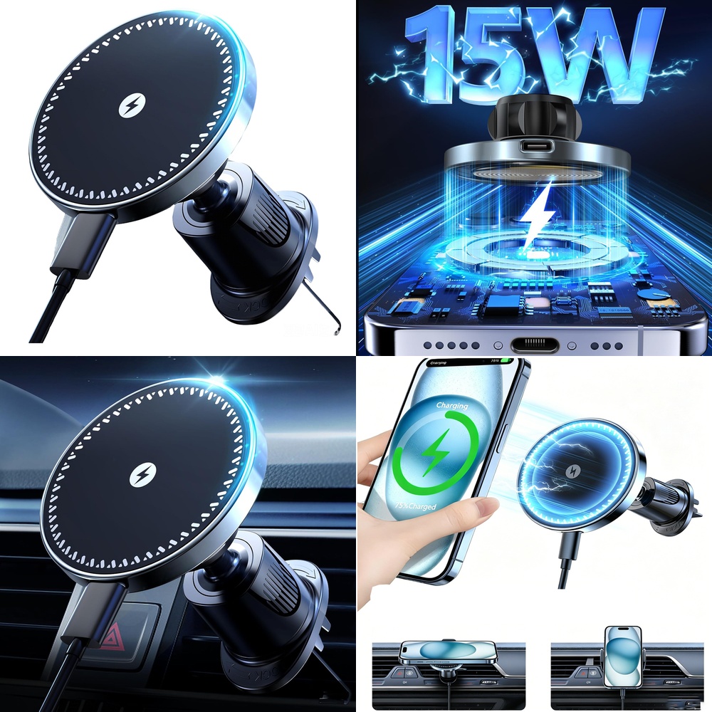 Phone Accessories Trending Products - إكسسوارات إلكترونية رائجة: شاحن سيارة لاسلكي