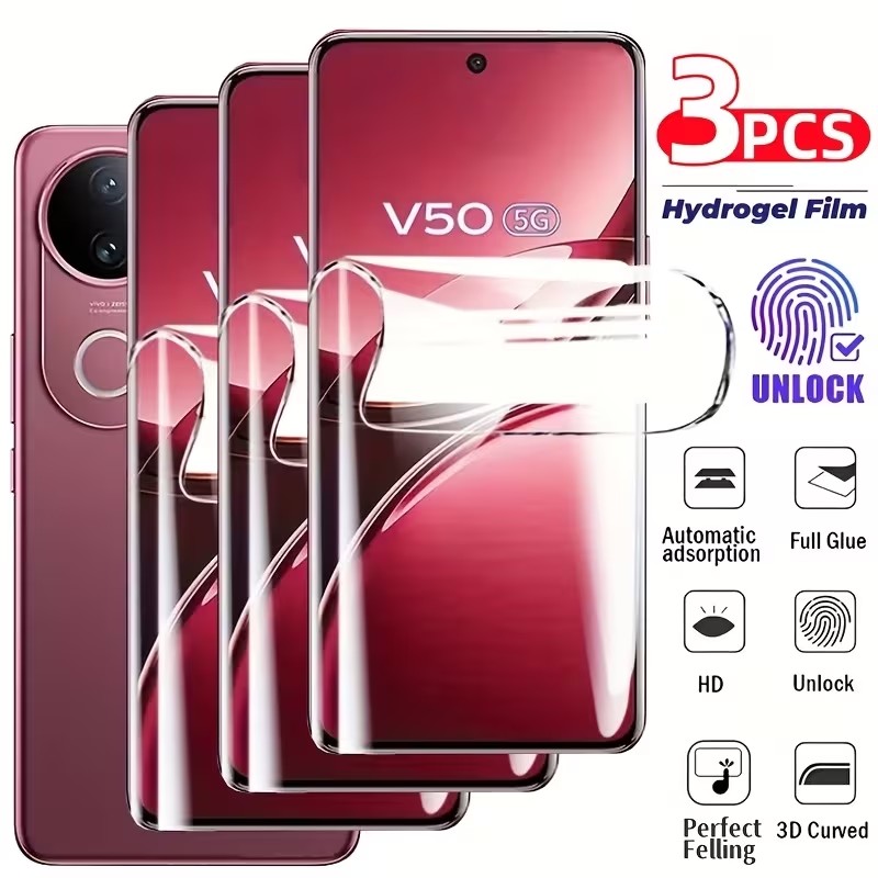 Vivo X200 - 3 قطع من فيلم الهيدروجيل لحماية