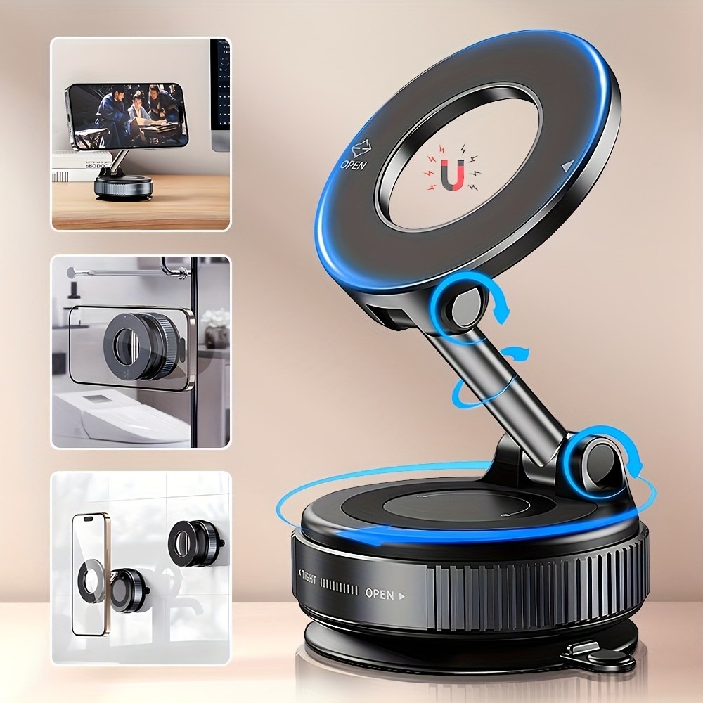 Phone Accessories Officeworks - حامل هاتف مغناطيسي بكوب شفط، حامل