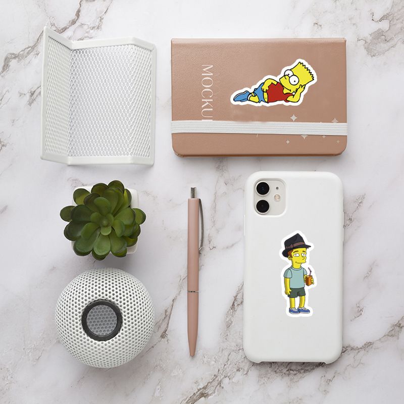50 قطعة من ملصقات سيمبسون الكر - مراجعة Phone Accessories Trending Products وسعره