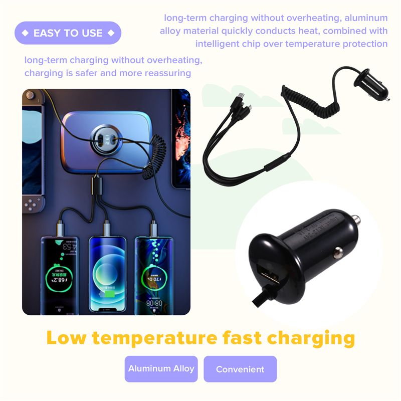 ملحقات محول السيارة بثلاث واجه - مراجعة Phone Accessories For Android وسعره